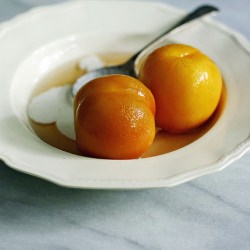 Peaches Soaked in Wine