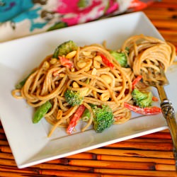 Cold Sesame-Peanut Noodle Salad
