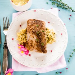 Spiced Pecan Crusted Cod