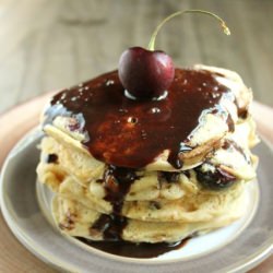 Chocolate Cherry Pancakes