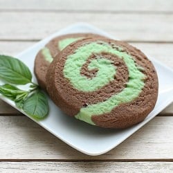 Chocolate-Mint Pinwheel Cookies