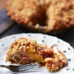 Peach Crumble Pie