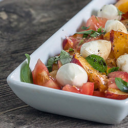 Peach, Tomato & Bocconcini Salad