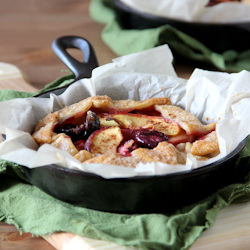 Skillet Cherry Peach Pies