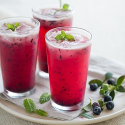 Blueberry Meyer Lemonade Fizz