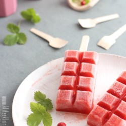 Strawberry Vanilla Sorbet