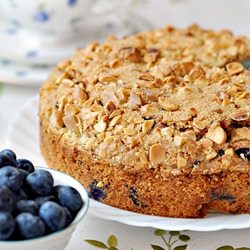 Blueberry White Chocolate Cake