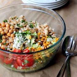 Chicken Chickpea Chopped Salad