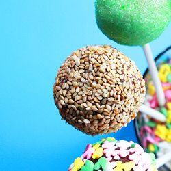 Toasted Sesame Seed Cake Pops