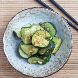Soy Sesame Cucumber Salad