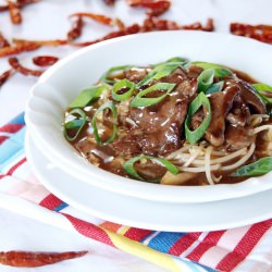 Stir Fried Beef and Bean Sprouts