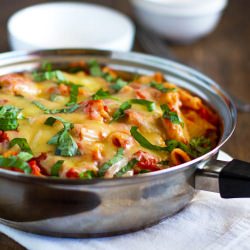 Baked Caprese Rigatoni