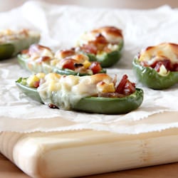 Bacon Corn Salsa Stuffed Jalapenos
