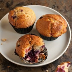 apricot blueberry muffins