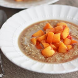 Peach Oatmeal