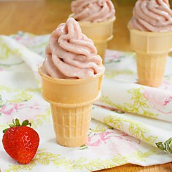 Strawberry-Banana Soft Serve