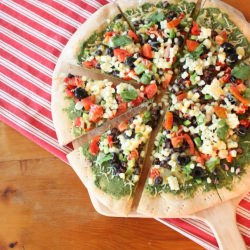 Meatless Mexican Pizza
