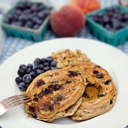 Whole Wheat Blueberry Pancakes