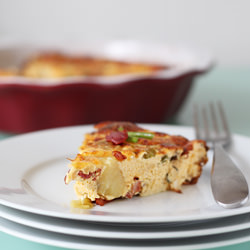 Bacon, Potato, and Mushroom Quiche