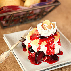 Plum Shortcakes w/ Chantilly Cream