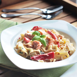 Pasta salmone del sole