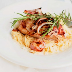 Sweet Rosemary Chicken & Parm Orzo