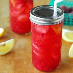 Raspberry Sun Tea