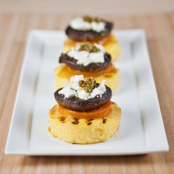 Mushroom, Polenta & Tomato Tapas