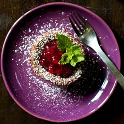 Mint Chocolate Cupcakes & Currants