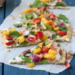 Herbed Flat bread W/Fruit Salsa