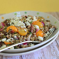 Israeli Couscous Lentil Salad