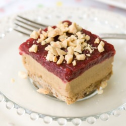 Pb mousse & jam bars