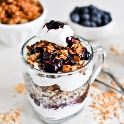 Roasted Blueberry Parfaits