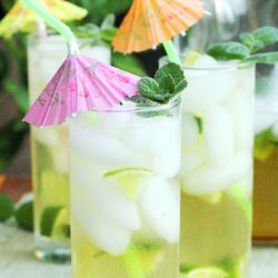 Brown Sugar and Mint Limeade