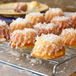 Mini Pina Colada Bundt Cakes