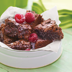Raspberry Swirl Brownie Bites