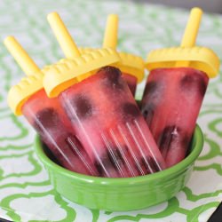 Cherry Limeade Popsicles