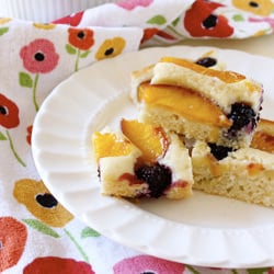 Nectarine-Blackberry Cake