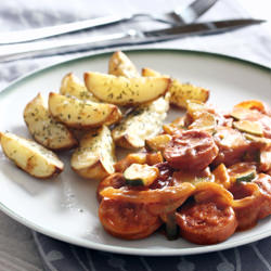 Currywurst goulash