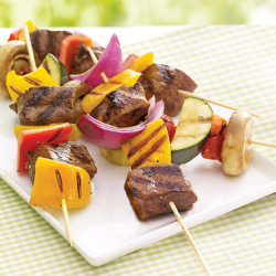 Sesame Ginger Beef Kebabs