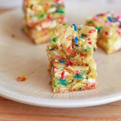 Cake Batter Blondies