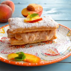 Vegan Peach Napoleon
