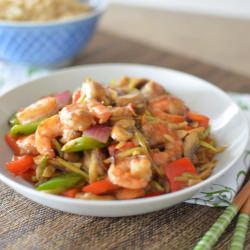 Fruity Prawn Stir Fry