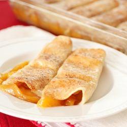 Peach Cobbler Enchiladas