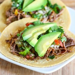 Crock Pot Beef Carnitas Tacos
