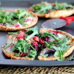 Roasted Strawberry Pita Pizzas