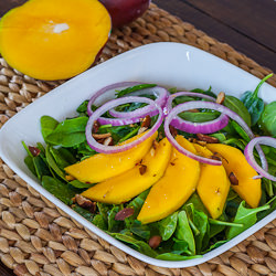 Mango and Spinach Salad