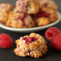 Raspberry Coconut Oat Macaroons