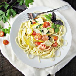 Creamy Garden Spaghetti