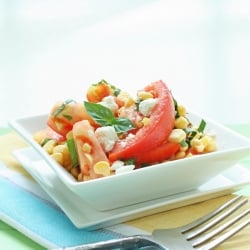 Corn & Tomato Salad w/ goat cheese
